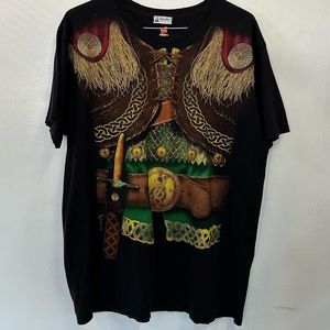 Disney Parks Celtics Irish warrior all over print tee t shirt‎ size xxl 2xl